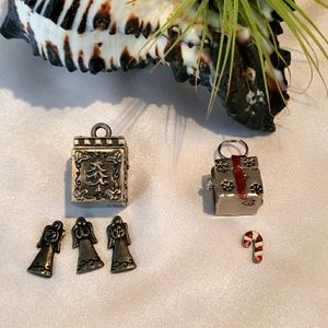 2 CHRISTMAS BOX PENDANTS